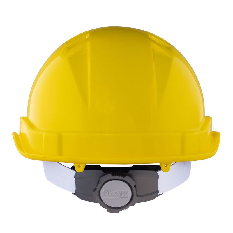 Casco-Activex-I-Amarillo-Arnes-cinta-6-Puntas-Ratchet