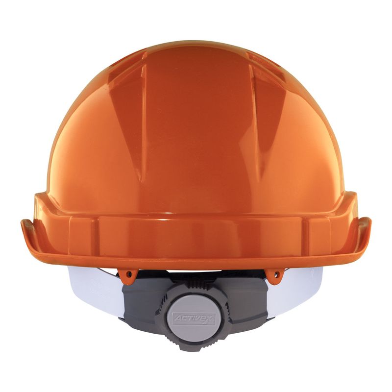 Casco-Activex-I-Naranjo-Arnes-cinta-6-Puntas-Ratchet