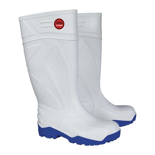 Bota V-Flex 043 TPU con punta acero Blanca