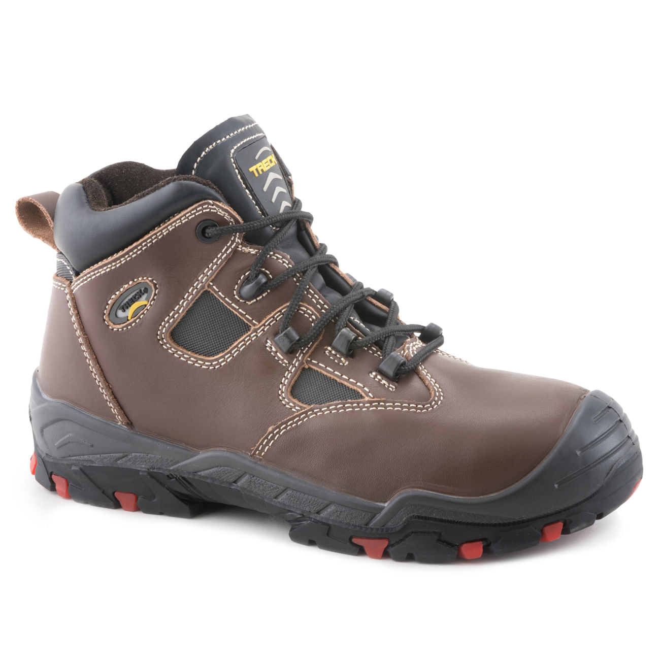 Zapatos De Seguridad Marca Treck Zapato Nitro A60 Antiestático Café
