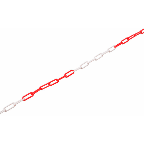 Cadena plastica delimitadora Roja y Blanca (Rollo 25 mts)