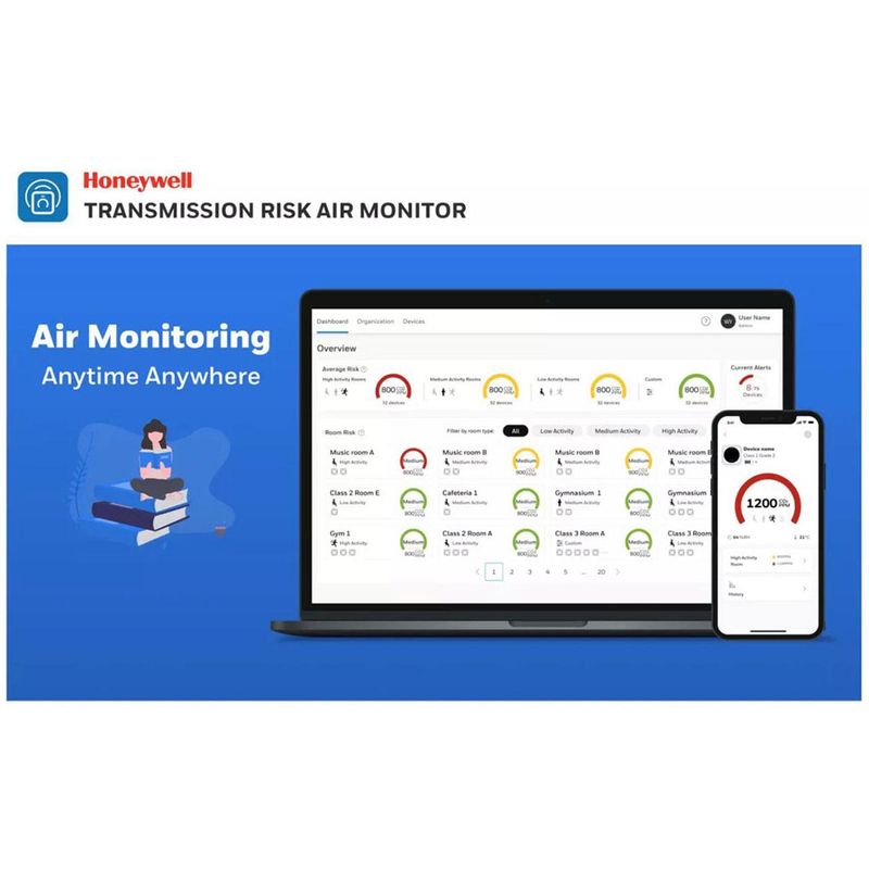 Monitor-de-Calidad-del-Aire-V2-Honeywell-para-CO2-incluye-Soporte-Pared