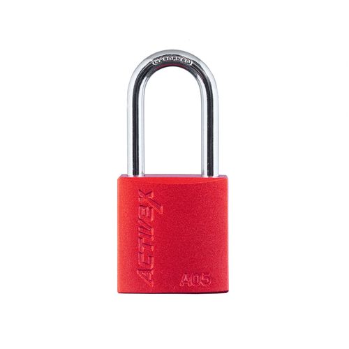 Candado Activex A05 Cuerpo Aluminio Rojo