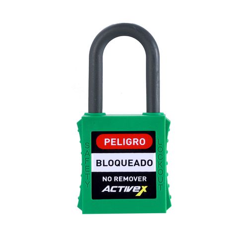 Candado Activex D31 Dieléctrico Verde