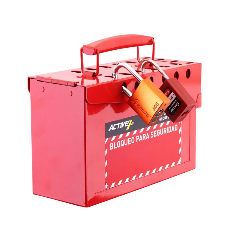 Caja-de-Bloqueo-Activex-para-16-candados-Roja-EP-8812