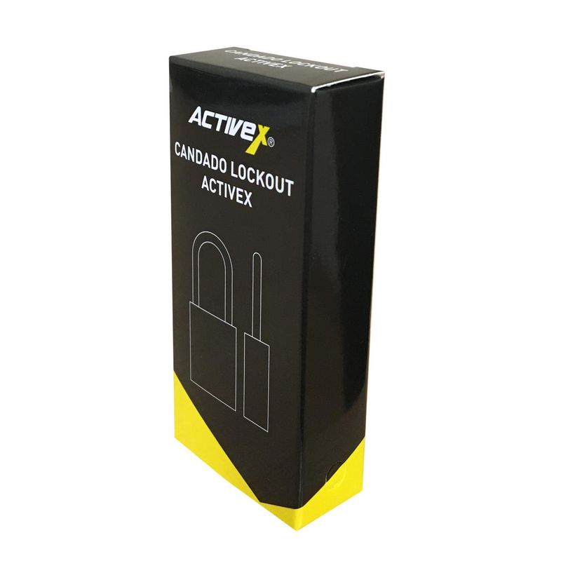 Candado-Activex-A10-Cuerpo-Plastico-Rojo