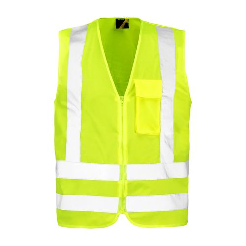 Chaleco Reflectante Amarillo Con Cierre