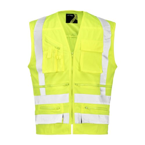 Chaleco Geólogo Cinta 360° Verde Fluor