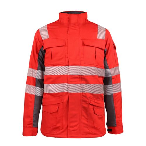 Parka Ignifuga Absolute Fire Antiestática FRWJT NFPA 13034 Roja