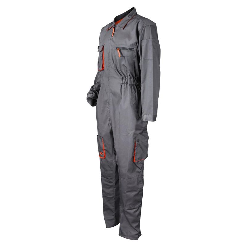 Overol-Activex-Piloto-Gabardina-Gris-Naranjo-T-2XL