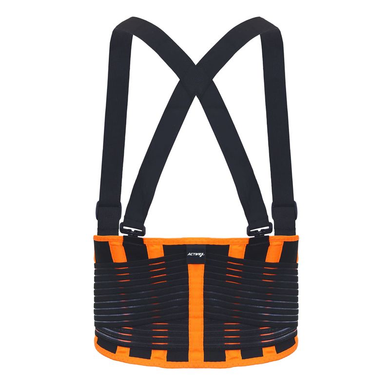 Faja-Activex-de-Soporte-Lumbar-Naranjo-Negro-Talla-S