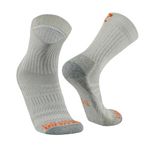Calcetin-Trekking-Altura-de-Algodon-y-Pima-2Pack-Gris---Marron-T---L
