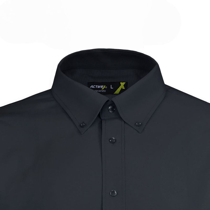 Camisa-Activex-Trevira-Manga-Larga-Negra