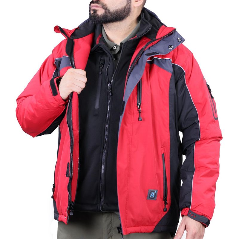 Parka-Absolute-Zero-Hombre-3-en-1-Rojo-Negro-Z-0400-T--2XL