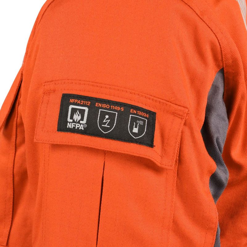 Parka-Ignifuga-Antiestatica-NFPA-13034-Naranja