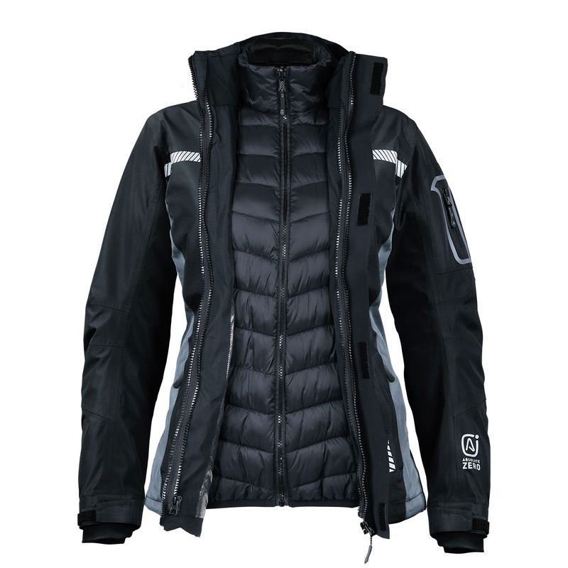 Parka-Absolute-Zero-Mujer-3-en-1-Negro-Z-8100