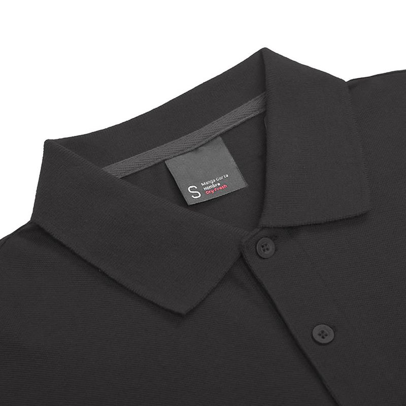 Polera-Pique-Dry-Fit-Manga-Corta-Hombre-Negro