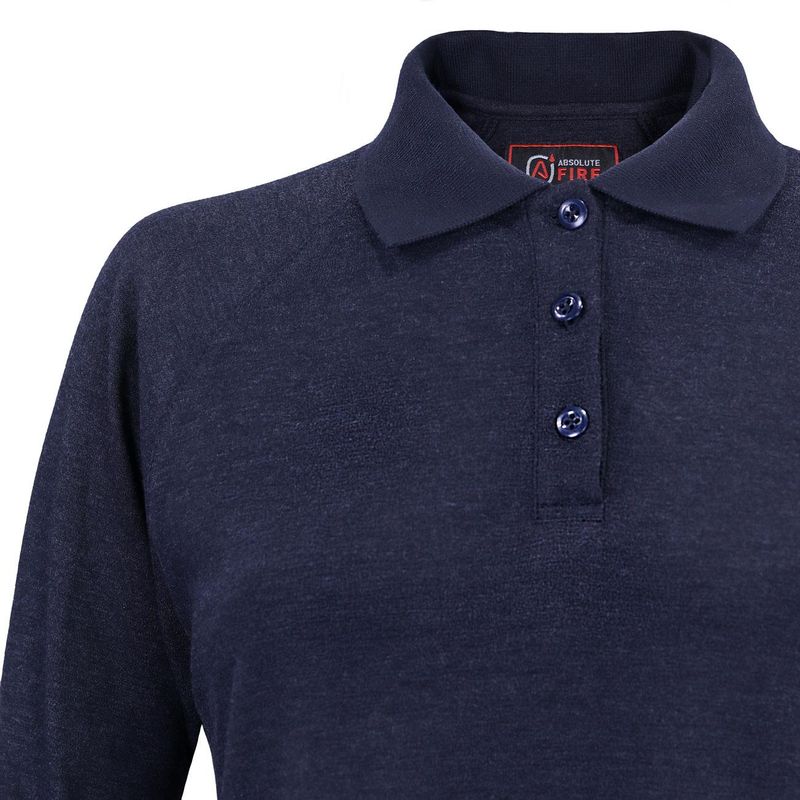 Polera-Ignifuga-Absolute-Fire-Antiestatica-FRSPT-NFPA-Azul-Mujer