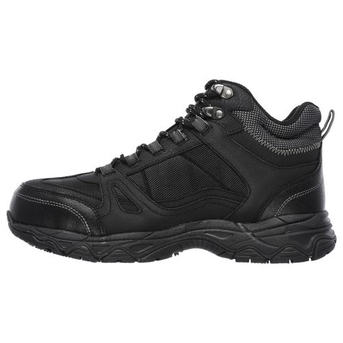 Botín Skechers Ledom Negro