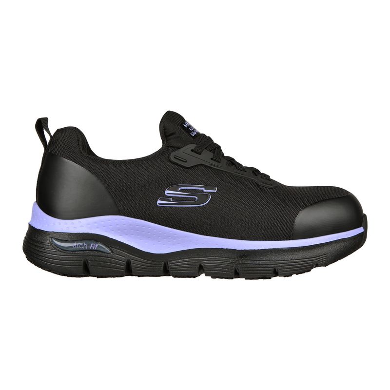 Zapatilla-De-Seguridad-Skechers-Evzan-Negra-Morado-Mujer-T-T35