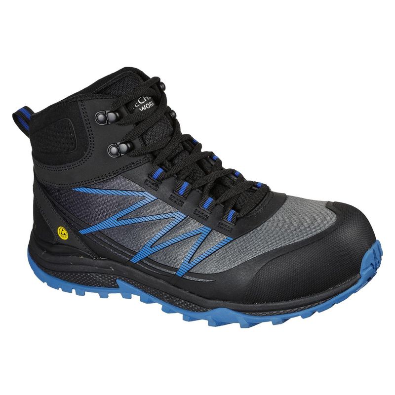 Botin-Skechers-Puxal-Firmle-Negro-Azul-T-T39