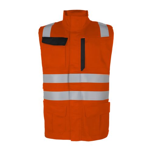Chaleco Geologo Ignifugo Absolute Fire EN11612 + AS 9,5cal Naranjo