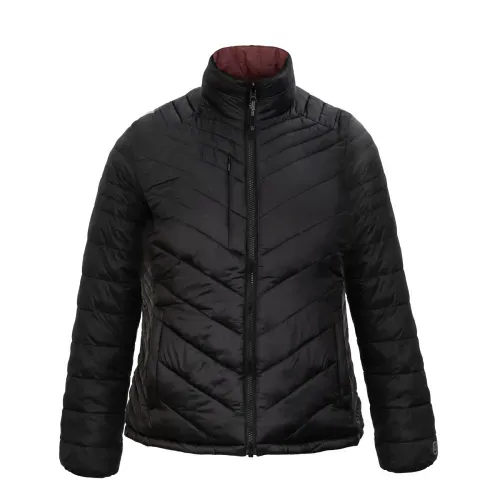 Parka Reversible Thinsulate Mujer Negro/Malva Z-3100