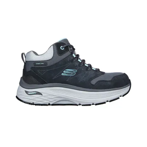 Zapatilla De Seguridad Skechers Milah Gris/Negro Mujer