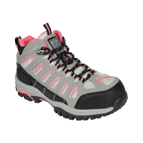 Botín De Seguridad Skechers Bellshill Gris/Rosado Mujer