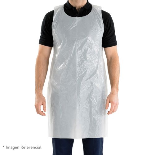 Pechera Desechable Plástica HDPE Bolsa 100 Unidades
