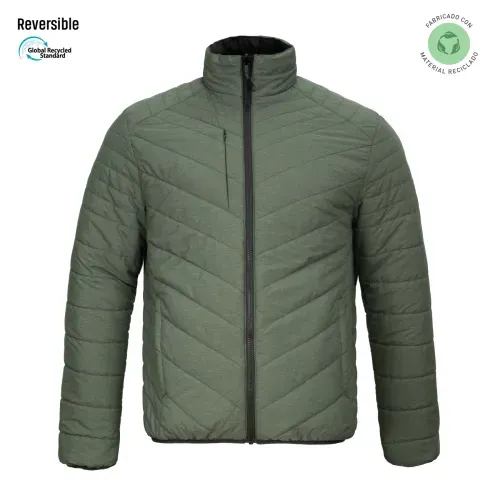 Parka reversible thinsulate hombre negro/verde Z-3000