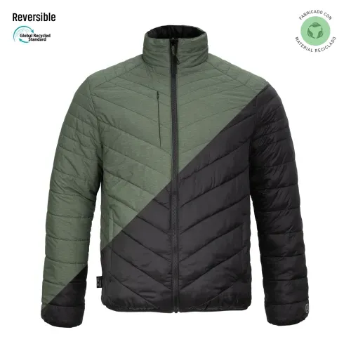 Parka reversible thinsulate hombre negro/verde Z-3000