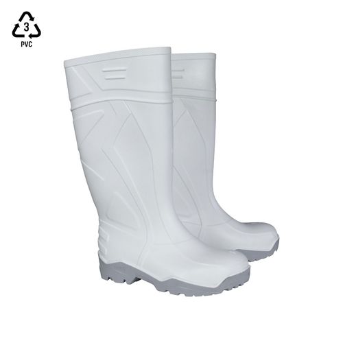 Bota De Seguridad V-Flex 923 PVC sin puntera Blanca