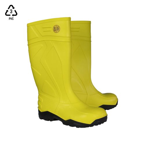 Bota De Seguridad V-Flex 945 PVC con punta de acero Amarilla