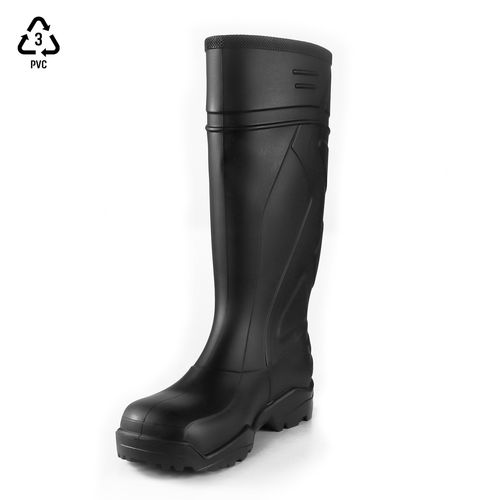 Bota De Seguridad V-Flex 942 PVC con puntera de acero Negra