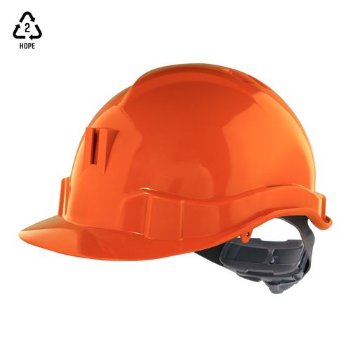 Casco Activex I Naranjo Porta Lampara con Ratchet