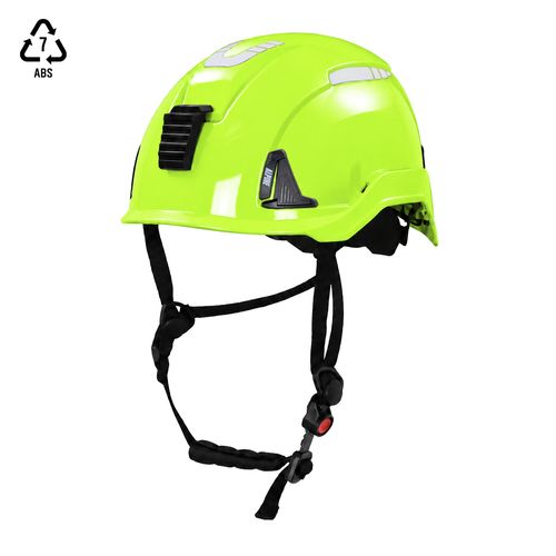Casco ACTIVEX Alpine V ABS Porta Lámpara Verde Flúor