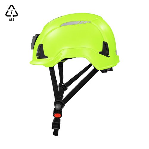 Casco ACTIVEX Alpine V ABS Porta Lámpara Verde Flúor