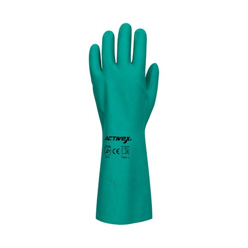 Guante Activex Nitrilo Flocado Verde