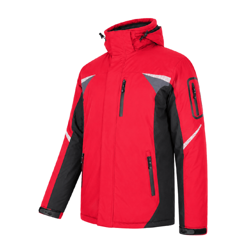 Parka Hombre 3 en 1 Rojo/Negro Z-0400